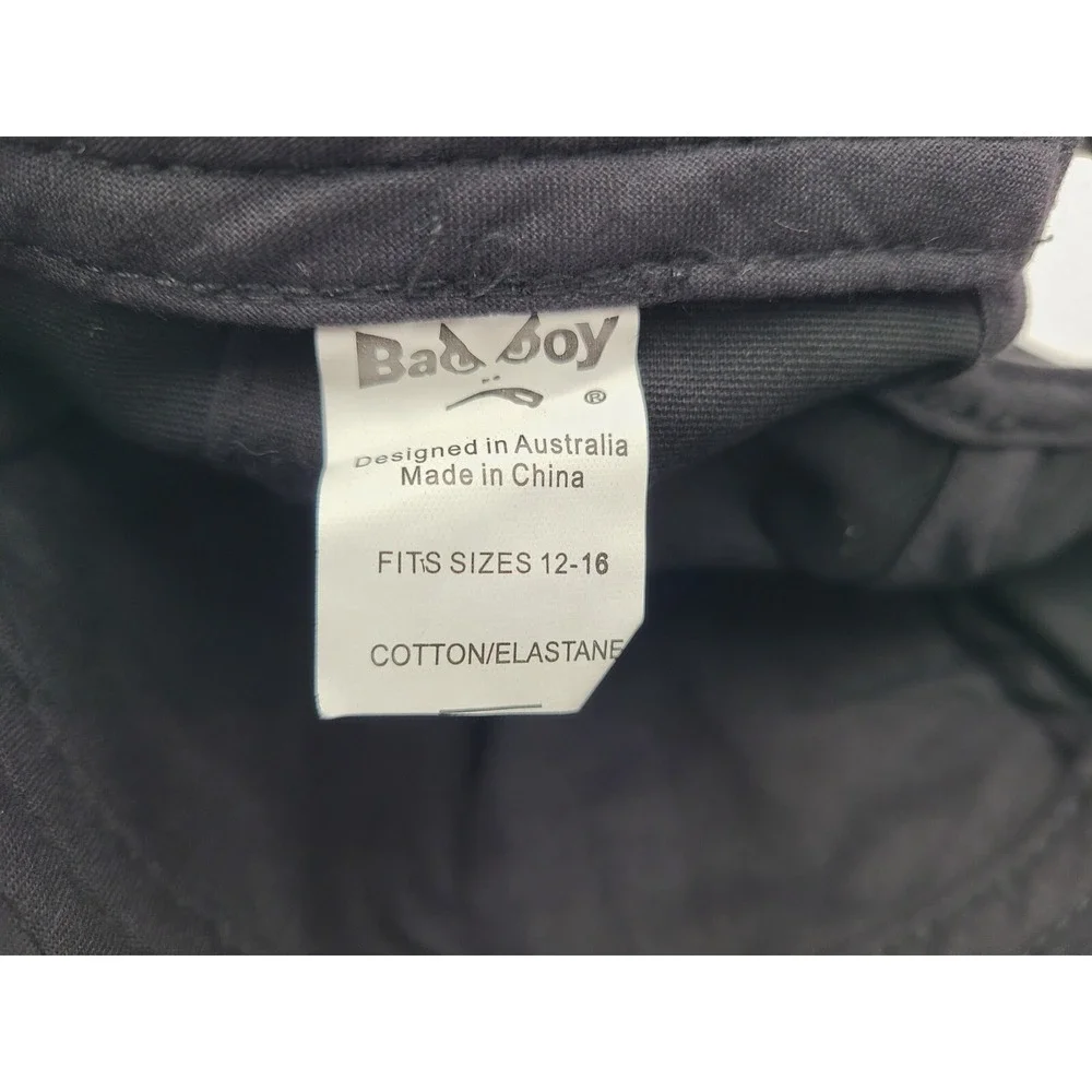 Vintage Youth Size 12-16 Bad Boy Club Snapback Hat Cap Sports‎ Boys Girls Black